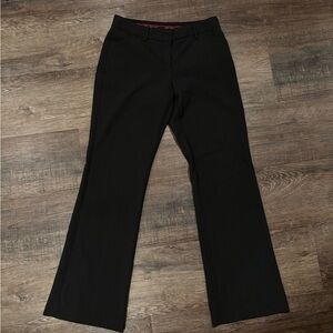 Vintage pinstripe black flare trousers